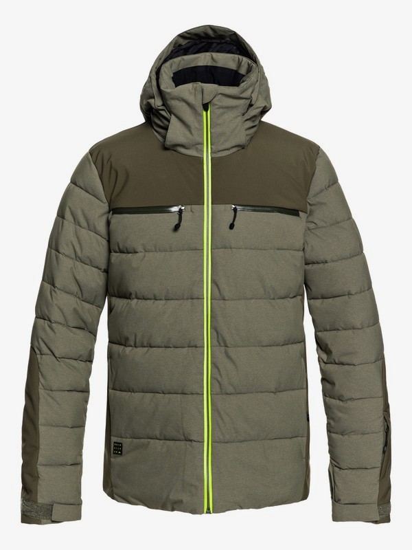 quiksilver, The Edge - Veste de snow matelassée pour Homme, GRAPE LEAF (cre0) 0 The Edge - Veste de snow matelassée pour Homme Marron EQYTJ03174 Quiksilver
