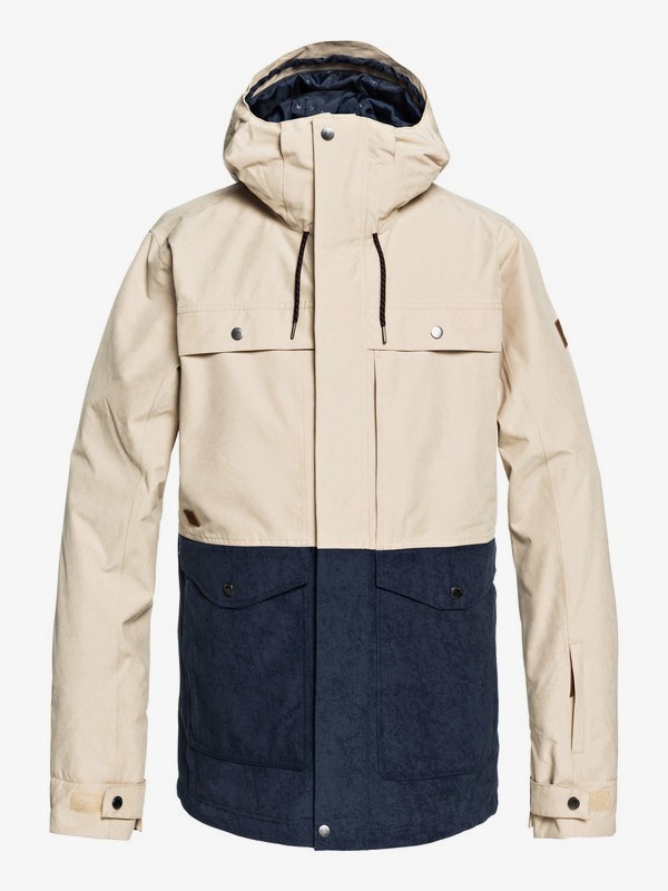 quiksilver, Horizon - Veste de snow militaire pour Homme, MOJAVE DESERT (tgl0) 0 Horizon - Veste de snow militaire pour Homme Beige EQYTJ03177 Quiksilver