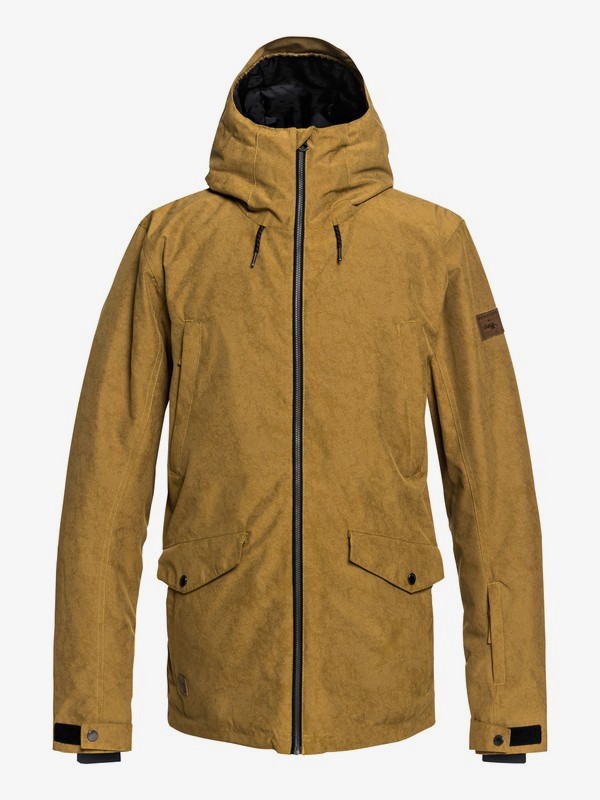 quiksilver, Drift - Parka Snow Jacket for Men, GOLDEN BROWN (cpd0) 0 Drift - Parka Snow Jacket for Men Brown EQYTJ03182 Quiksilver