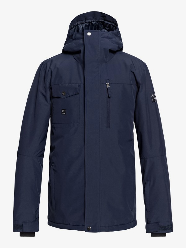 quiksilver, Mission Snow Jacket, DRESS BLUES (btk0) 0 Mission Snow Jacket Blue EQYTJ03185 Quiksilver