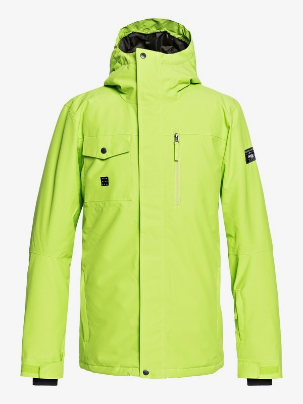 quiksilver, Mission - Veste de snow pour Homme, LIME GREEN (gkc0) 0 Mission - Veste de snow pour Homme Vert EQYTJ03185 Quiksilver