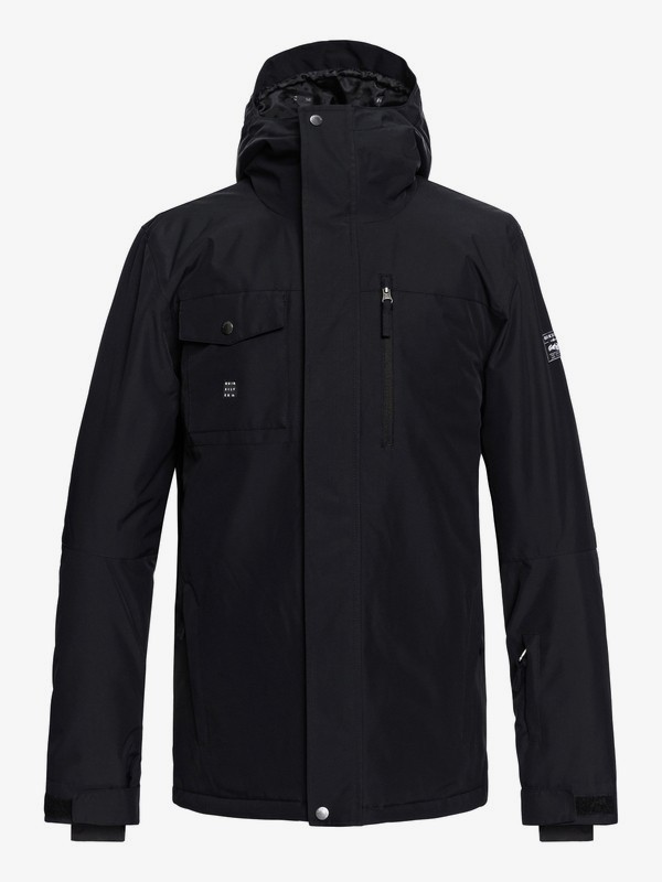 quiksilver, Mission Snow Jacket, BLACK (kvj0) 0 Mission Snow Jacket Black EQYTJ03185 Quiksilver