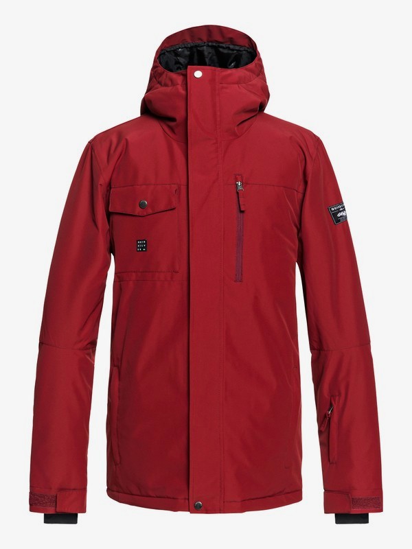 quiksilver, Mission Snow Jacket, SUN-DRIED TOMATO (rzc0) 0 Mission Snow Jacket Red EQYTJ03185 Quiksilver