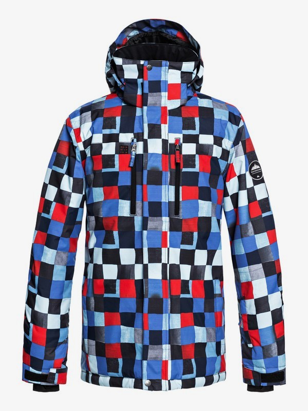 quiksilver, Mission - Veste de snow pour Homme, DRESS BLUE_CHECK ATOMIC (btk1) 0 Mission - Veste de snow pour Homme Bleu EQYTJ03186 Quiksilver