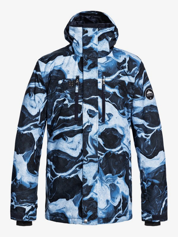 quiksilver, Mission - Veste de snow pour Homme, DRESS BLUE_HIGHLINE (btk2) 0 Mission - Veste de snow pour Homme Bleu EQYTJ03186 Quiksilver