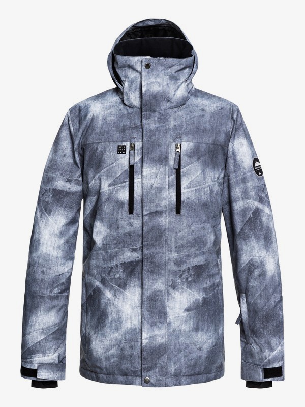 quiksilver, Mission - Snow Jacket for Men, GREY_SIMPLE TEXTURE (kpg2) 0 Mission - Snow Jacket for Men Black EQYTJ03186 Quiksilver