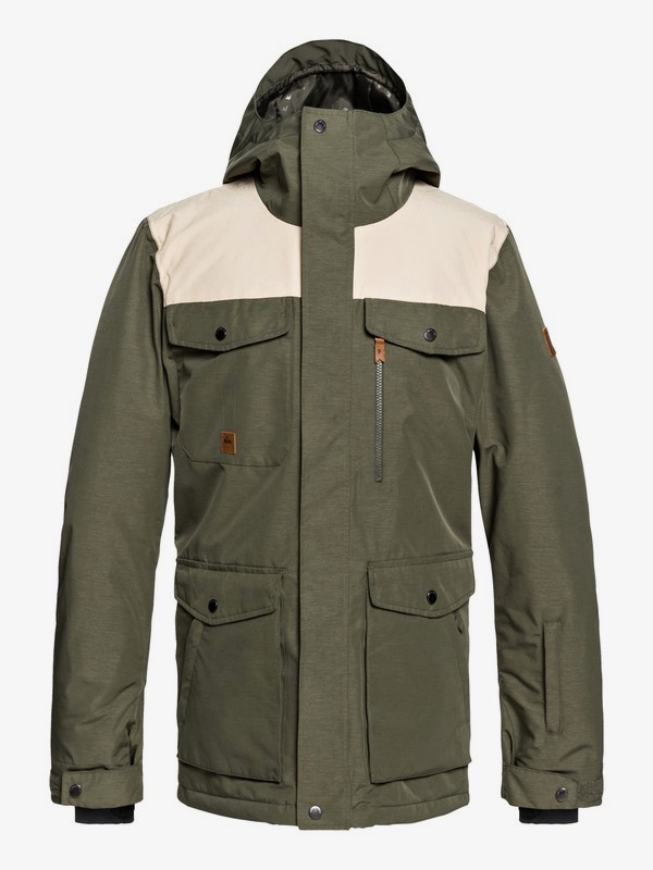 quiksilver, Raft Snow Jacket, GRAPE LEAF (cre0) 0 Raft Snow Jacket Brown EQYTJ03188 Quiksilver