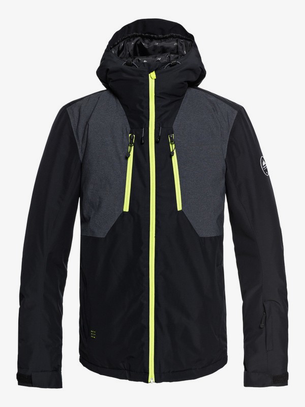 quiksilver, Mission Plus - Snow Jacket for Men, BLACK (kvj0) 0 Mission Plus - Snow Jacket for Men Black EQYTJ03189 Quiksilver