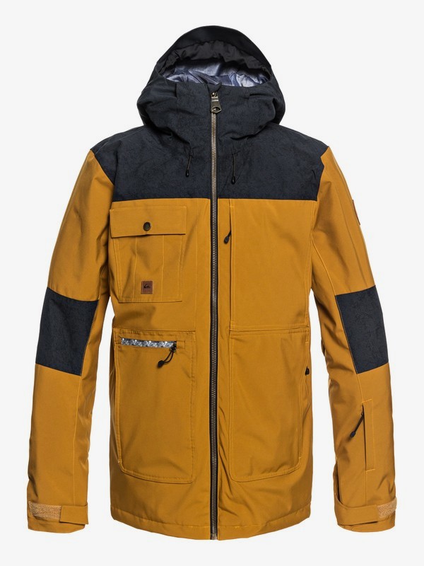 quiksilver, Arrow Wood - Veste de snow pour Homme, GOLDEN BROWN (cpd0) 0 Arrow Wood - Veste de snow pour Homme Marron EQYTJ03191 Quiksilver