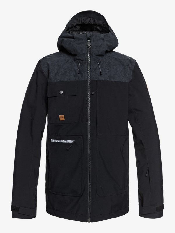 quiksilver, Arrow Wood Snow Jacket, BLACK (kvj0) 0 Arrow Wood Snow Jacket Black EQYTJ03191 Quiksilver