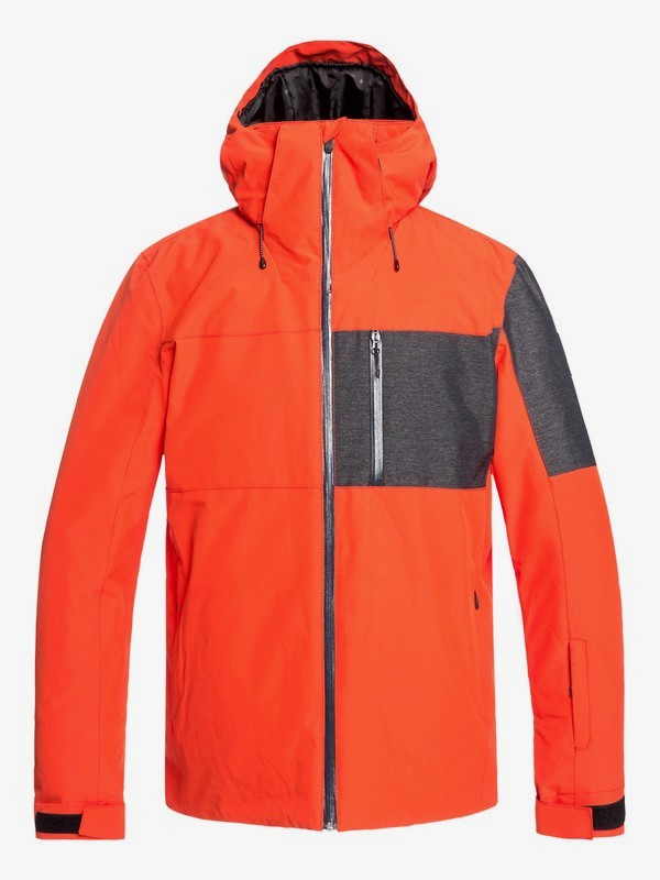 quiksilver, Mission Plus Snow Jacket, POINCIANA (nzg0) 0 Mission Plus Snow Jacket Orange EQYTJ03215 Quiksilver