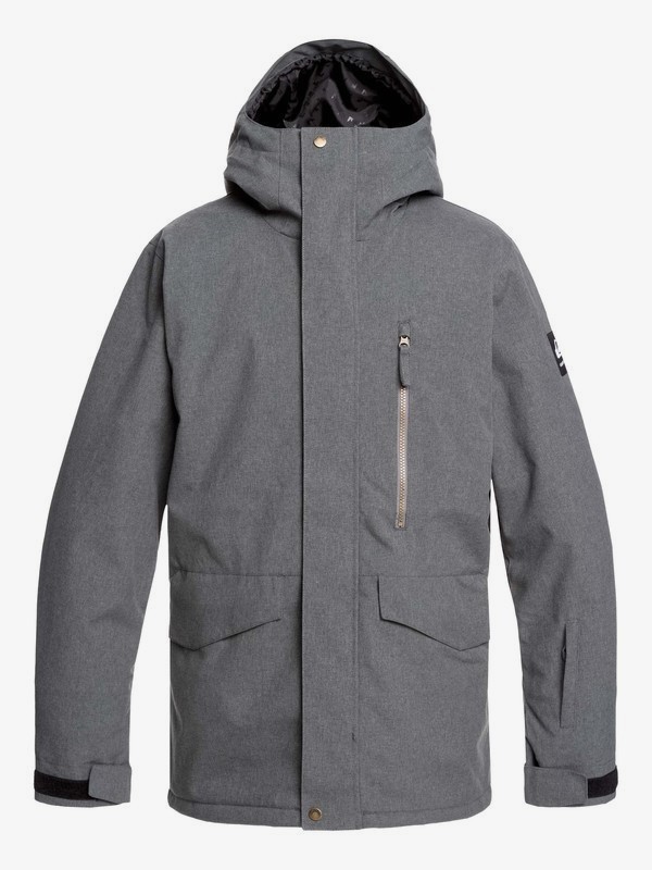 quiksilver, Mission Snow Jacket, BLACK HEATHER (krph) 0 Mission Snow Jacket Black EQYTJ03221 Quiksilver