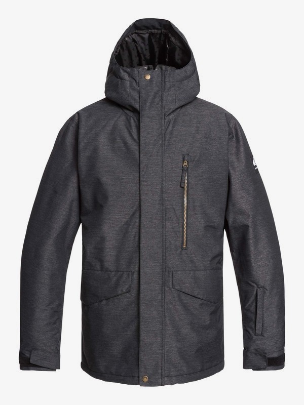 quiksilver, Mission Snow Jacket, BLACK (kvj0) 0 Mission Snow Jacket Black EQYTJ03221 Quiksilver