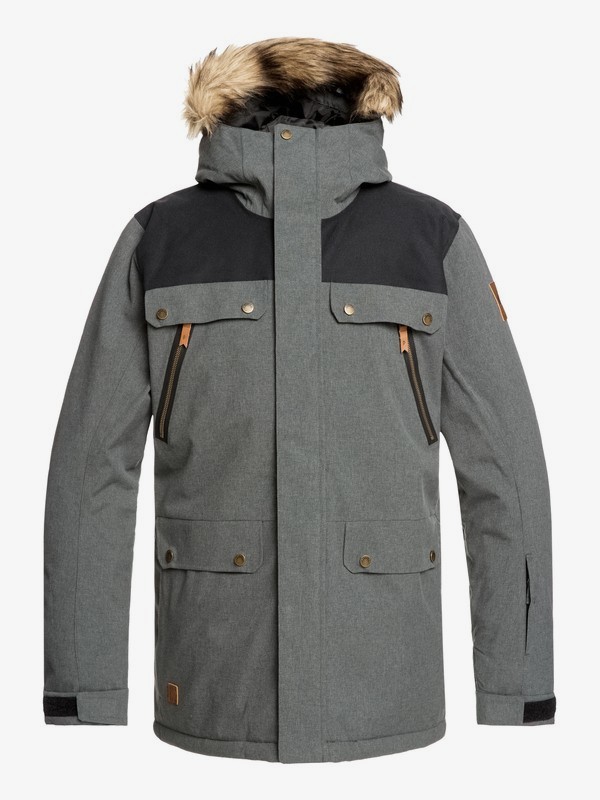 quiksilver, Selector Snow Jacket, BLACK HEATHER (krph) 0 Selector Snow Jacket Black EQYTJ03226 Quiksilver