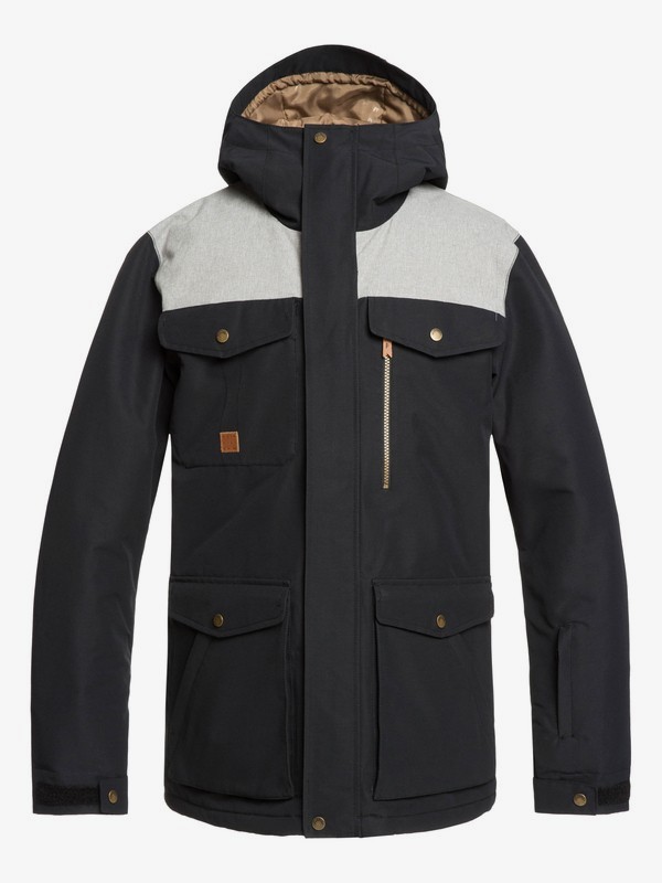 quiksilver, Raft Snow Jacket, BLACK (kvj0) 0 Raft Snow Jacket Black EQYTJ03227 Quiksilver