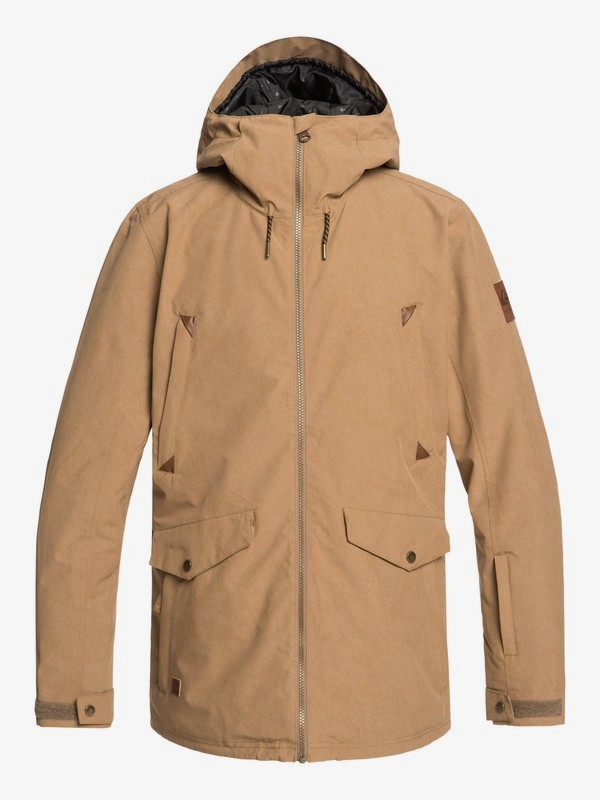 quiksilver, Drift Snow Jacket, OTTER (cnq0) 0 Drift Snow Jacket Brown EQYTJ03228 Quiksilver