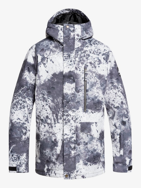 quiksilver, Mission Snow Jacket, CASTLE ROCK SPLASH (kpv7) 0 Mission Snow Jacket Black EQYTJ03230 Quiksilver
