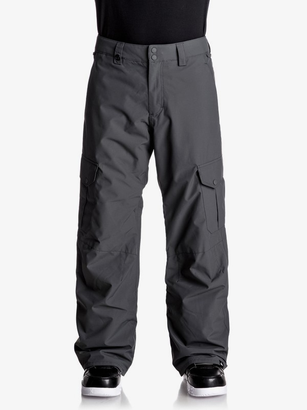 quiksilver, Porter Snow Pants, DARK SHADOW (krp0) 0 Porter Snow Pants Black EQYTP03062 Quiksilver