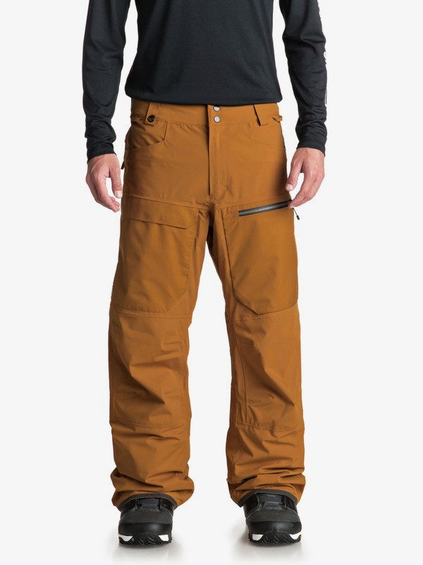 quiksilver, Travis Stretch Snow Pants, GOLDEN BROWN (cpd0) 0 Travis Stretch Snow Pants Brown EQYTP03082 Quiksilver