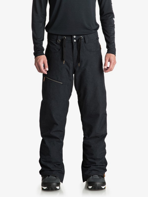quiksilver, Forest Oak Snow Pants, BLACK (kvj0) 0 Forest Oak Snow Pants Black EQYTP03084 Quiksilver