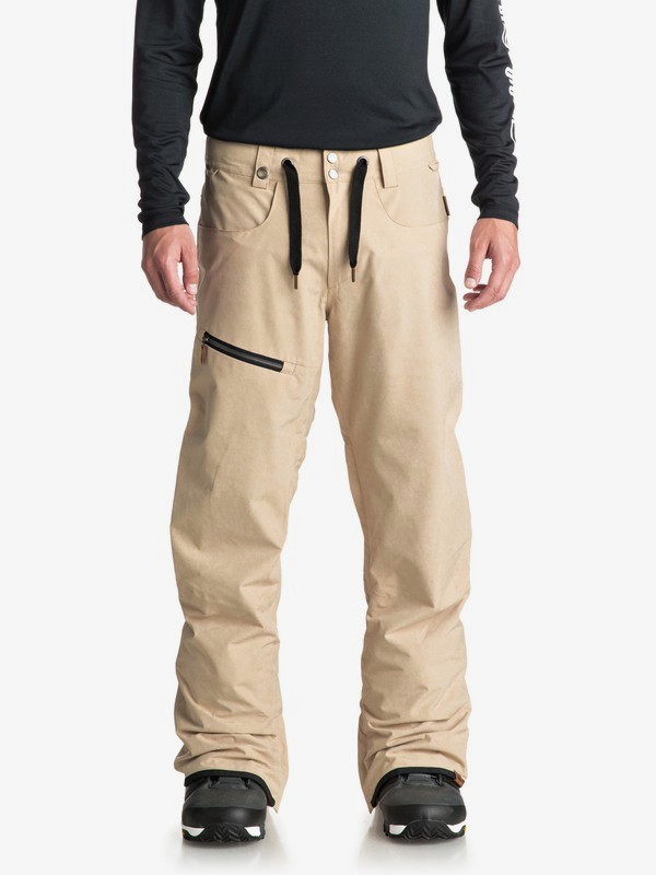 quiksilver, Forest Oak Snow Pants, MOJAVE DESERT (tgl0) 0 Forest Oak Snow Pants Beige EQYTP03084 Quiksilver
