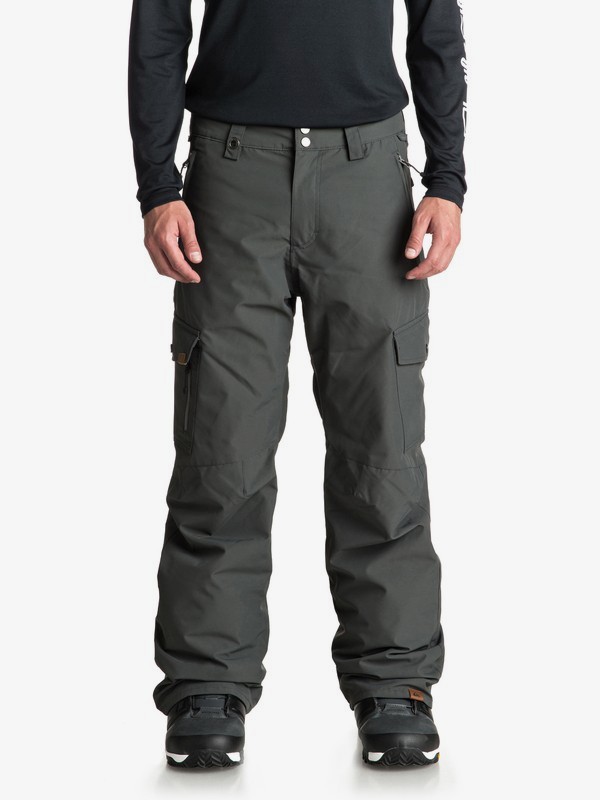 quiksilver, Porter Snow Pants, DARK SHADOW (krp0) 0 Porter Snow Pants Black EQYTP03087 Quiksilver