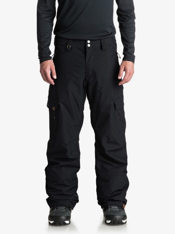 quiksilver, Porter Snow Pants, BLACK (kvj0) 0 Porter Snow Pants Black EQYTP03087 Quiksilver