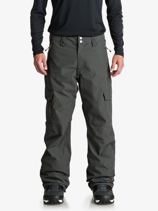 quiksilver, Porter Shell Snow Pants, DARK SHADOW (krp0) 0 Porter Shell Snow Pants Black EQYTP03097 Quiksilver