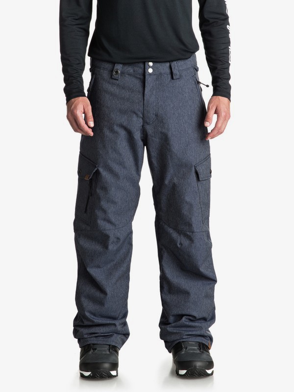 quiksilver, Сноубордические штаны Porter Denim, DRESS BLUES (btk0) 0 Сноубордические штаны Porter Denim Синий EQYTP03103 Quiksilver