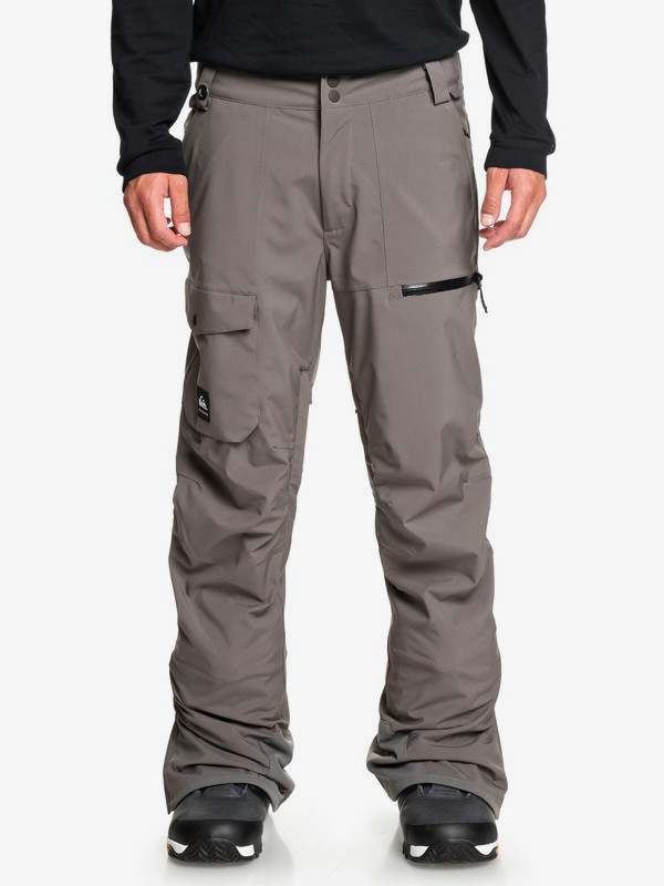 quiksilver, Utility Snow Pants, CASTLEROCK (kpv0) 0 Utility Snow Pants Black EQYTP03130 Quiksilver