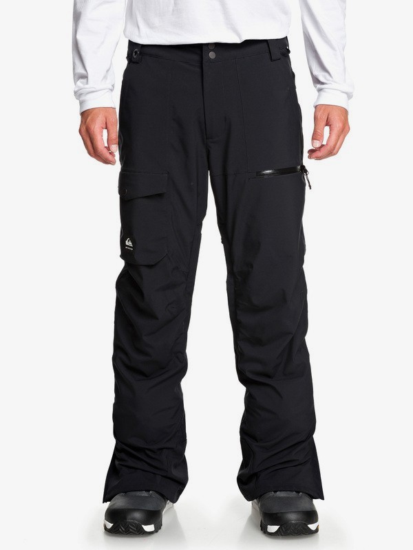 quiksilver, Utility Snow Pants, BLACK (kvj0) 0 Utility Snow Pants Black EQYTP03130 Quiksilver