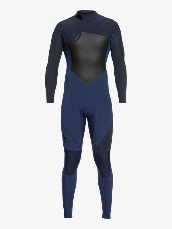 quiksilver, 3/2mm Syncro Series - Back Zip GBS Wetsuit for Men, IODINE BLUE/SLATE BLACK (xbbk) 0 3/2mm Syncro Series - Back Zip GBS Wetsuit for Men Blue EQYW103037 Quiksilver