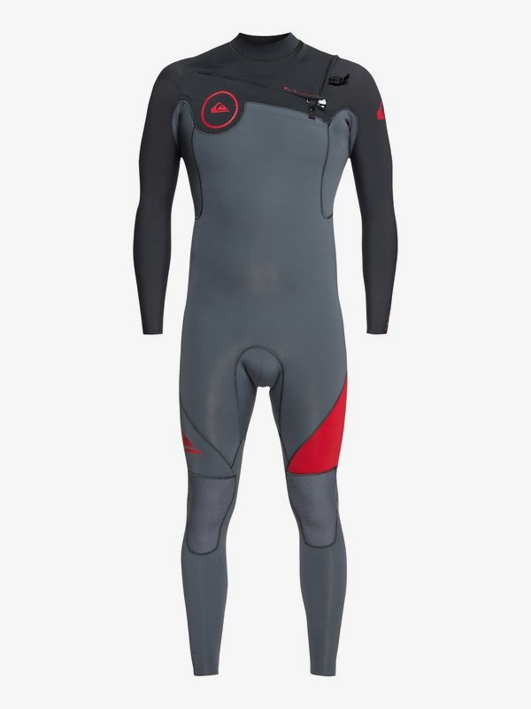 quiksilver, 3/2mm Syncro Series - Chest Zip GBS Wetsuit for Men, ASH/GRAPHITE (xccb) 0 3/2mm Syncro Series - Chest Zip GBS Wetsuit for Men Brown EQYW103038 Quiksilver