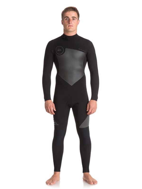 quiksilver, 4/3mm Syncro Series - Back Zip GBS Wetsuit for Men, BLACK/ BLACK/ JET BLACK (xkkk) 0 4/3mm Syncro Series - Back Zip GBS Wetsuit for Men Black EQYW103041 Quiksilver