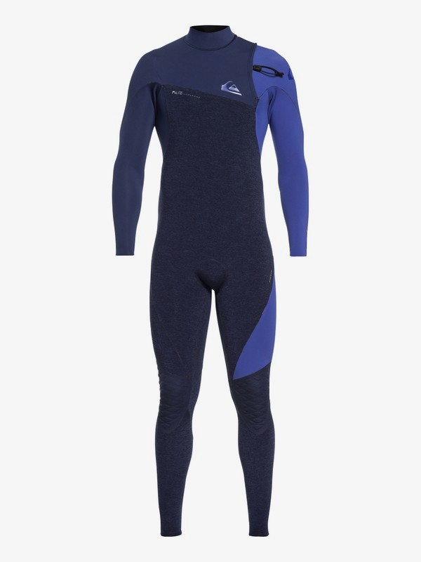 quiksilver, 4/3mm Highline Lite - Neoprenanzug ohne Reißverschluss für Männer, NAVY HEATHER/NAVY (xbkb) 0 4/3mm Highline Lite - Neoprenanzug ohne Reißverschluss für Männer Blau EQYW103061 Quiksilver