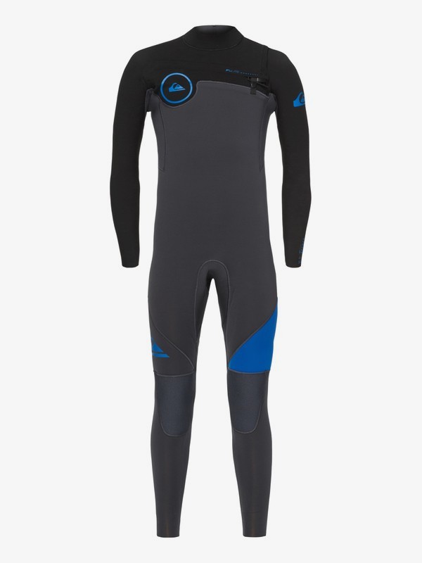 quiksilver, 5/4/3mm Syncro Series - Combinaison GBS zip poitrine pour Homme, GRAPHITE/BLACK/DEEP CYANINE (xbkb) 0 5/4/3mm Syncro Series - Combinaison GBS zip poitrine pour Homme Bleu EQYW103066 Quiksilver