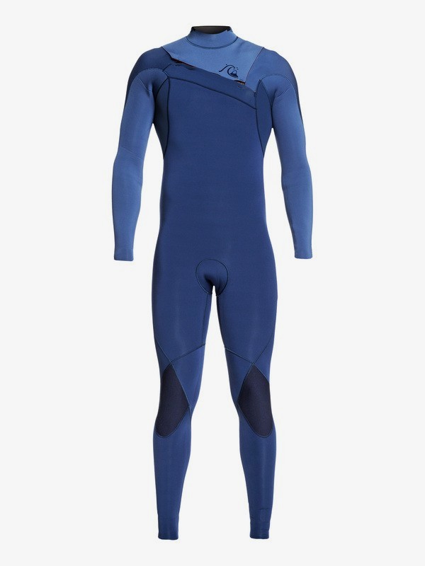 quiksilver, 3/2mm Highline Ltd Monochrome Chest Zip Wetsuit, IODINE BLUE/ CASCADE BLUE (xbcb) 0 3/2mm Highline Ltd Monochrome Chest Zip Wetsuit Blue EQYW103075 Quiksilver