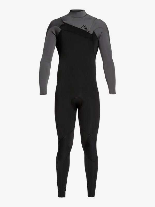 quiksilver, 3/2mm Highline Ltd Monochrome Chest Zip Wetsuit, BLACK/ JET BLACK (xskk) 0 3/2mm Highline Ltd Monochrome Chest Zip Wetsuit Grey EQYW103075 Quiksilver