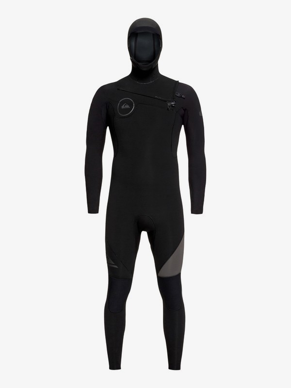 quiksilver, 5/4/3mm Syncro Series Hooded Chest Zip GBS Wetsuit, BLACK/ JET BLACK (xkkk) 0 5/4/3mm Syncro Series Hooded Chest Zip GBS Wetsuit Black EQYW203005 Quiksilver