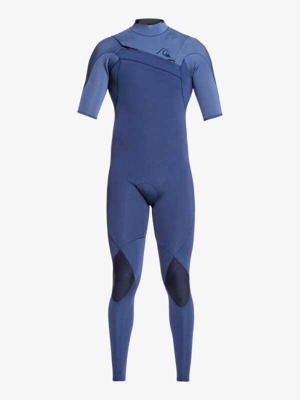 quiksilver, Traje de Neopreno con cierre en el pecho y manga corta 2/2mm Highline Ltd Monochrome, IODINE BLUE/ CASCADE BLUE (xbcb) 0 Traje de Neopreno con cierre en el pecho y manga corta 2/2mm Highline Ltd Monochrome Azul EQYW303010 Quiksilver