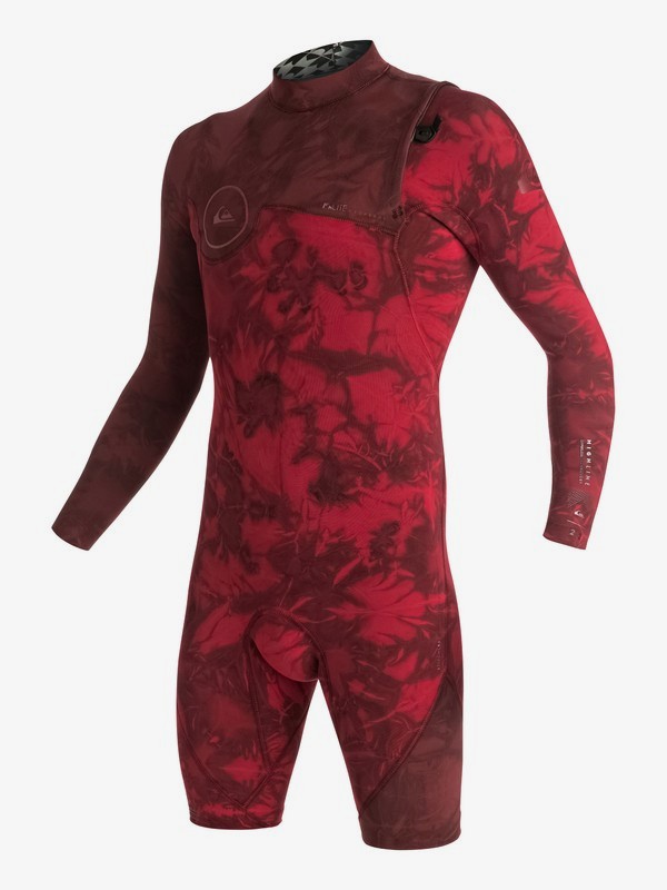 quiksilver, Highline Zipperless 2/2mm - Muta estiva a maniche lunghe senza zip, RACING RED (rqr0) 0 Highline Zipperless 2/2mm - Muta estiva a maniche lunghe senza zip Red EQYW403001 Quiksilver