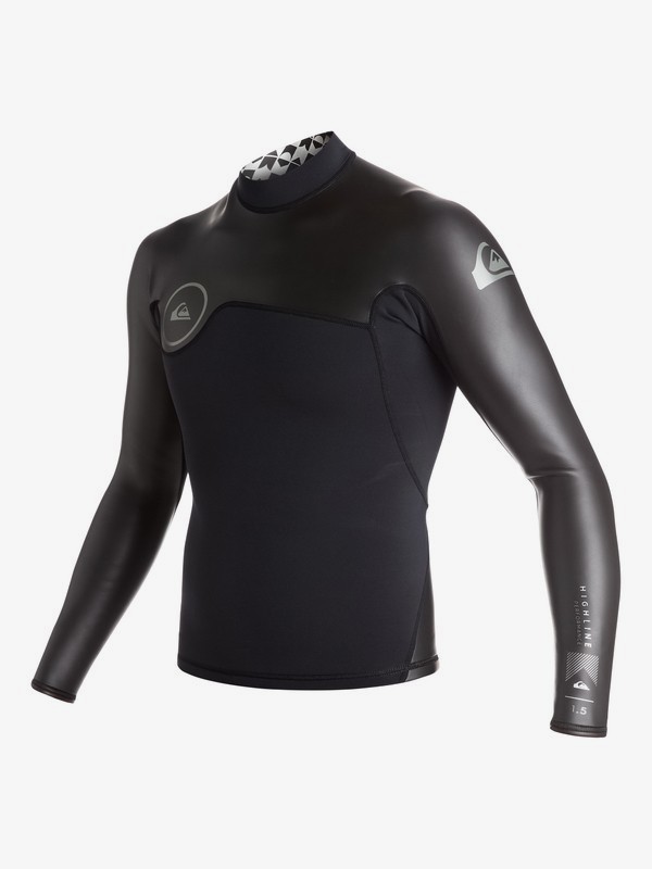 quiksilver, Highline Performance Glideskin 1.5mm - Long Sleeve Neo Top, BLACK (kvj0) 0 Highline Performance Glideskin 1.5mm - Long Sleeve Neo Top Black EQYW803001 Quiksilver