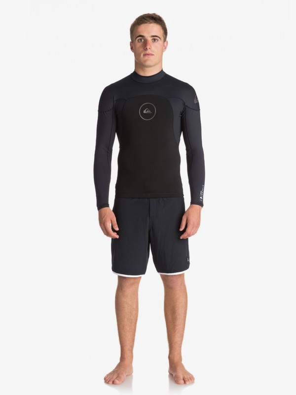 quiksilver, 1mm Syncro Series Long Sleeve Neoprene Surf Top, BLACK (kva0) 0 1mm Syncro Series Long Sleeve Neoprene Surf Top Black EQYW803008 Quiksilver