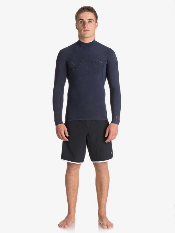 quiksilver, 1.5mm Quiksilver Originals Monochrome - Haut de combinaison de surf pour Homme, NAVY (bte0) 0 1.5mm Quiksilver Originals Monochrome - Haut de combinaison de surf pour Homme Bleu EQYW803010 Quiksilver