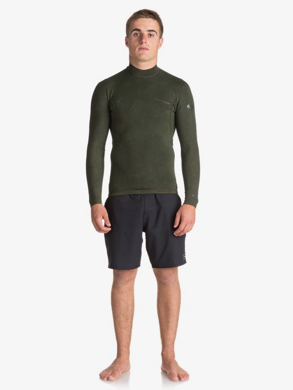 quiksilver, 1.5mm Quiksilver Originals Monochrome - Wetsuit Top for Men, DARK IVY (ctq0) 0 1.5mm Quiksilver Originals Monochrome - Wetsuit Top for Men Brown EQYW803010 Quiksilver