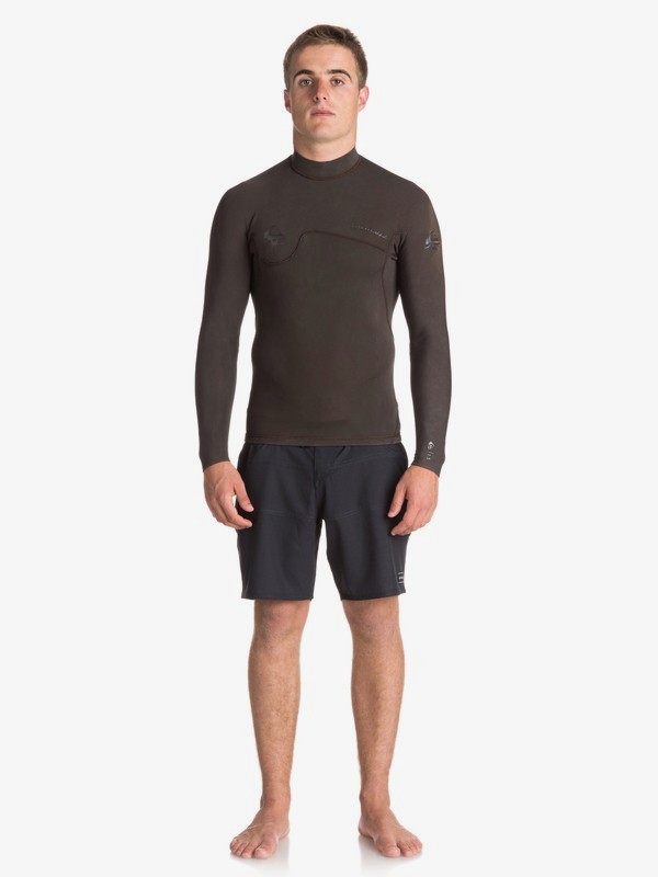 quiksilver, 1.5mm Quiksilver Originals Monochrome - Haut de combinaison de surf pour Homme, SEAL BROWN (ktq0) 0 1.5mm Quiksilver Originals Monochrome - Haut de combinaison de surf pour Homme Noir EQYW803010 Quiksilver