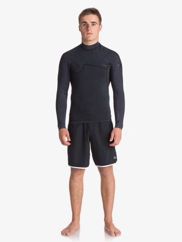 quiksilver, 1.5mm Quiksilver Originals Monochrome - Haut de combinaison de surf pour Homme, BLACK (kvj0) 0 1.5mm Quiksilver Originals Monochrome - Haut de combinaison de surf pour Homme Noir EQYW803010 Quiksilver