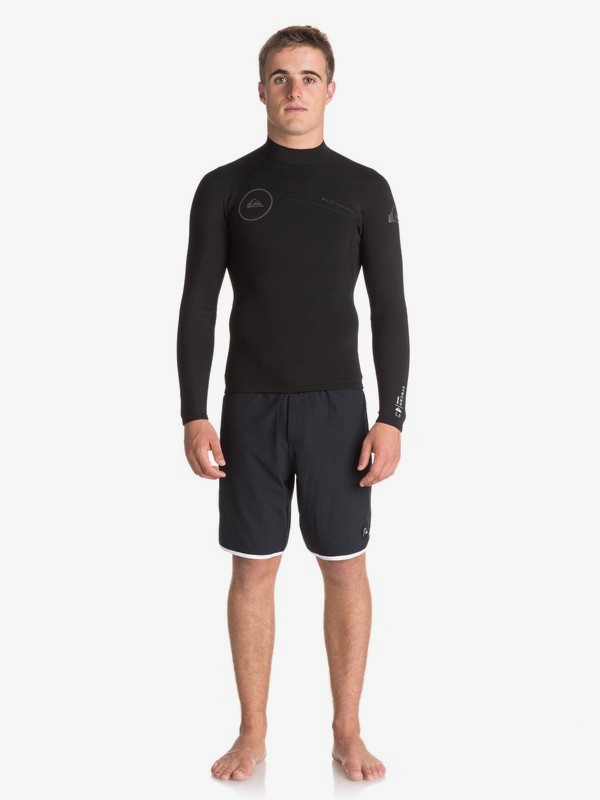 quiksilver, 1.5mm Syncro Series 1/4 Back Zip FLT Wetsuit Top, BLACK (kva0) 0 1.5mm Syncro Series 1/4 Back Zip FLT Wetsuit Top Black EQYW803011 Quiksilver