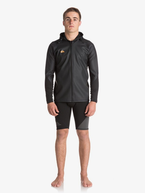 quiksilver, Waterman - Kapuzen-SUP-Jacke für Männer, BLACK (kvj0) 0 Waterman - Kapuzen-SUP-Jacke für Männer Schwarz EQYW803014 Quiksilver