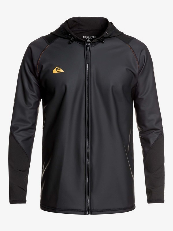 quiksilver, Waterman Paddle Long Sleeve Hooded Paddle Jacket, BLACK (kvj0) 0 Waterman Paddle Long Sleeve Hooded Paddle Jacket Black EQYW803020 Quiksilver